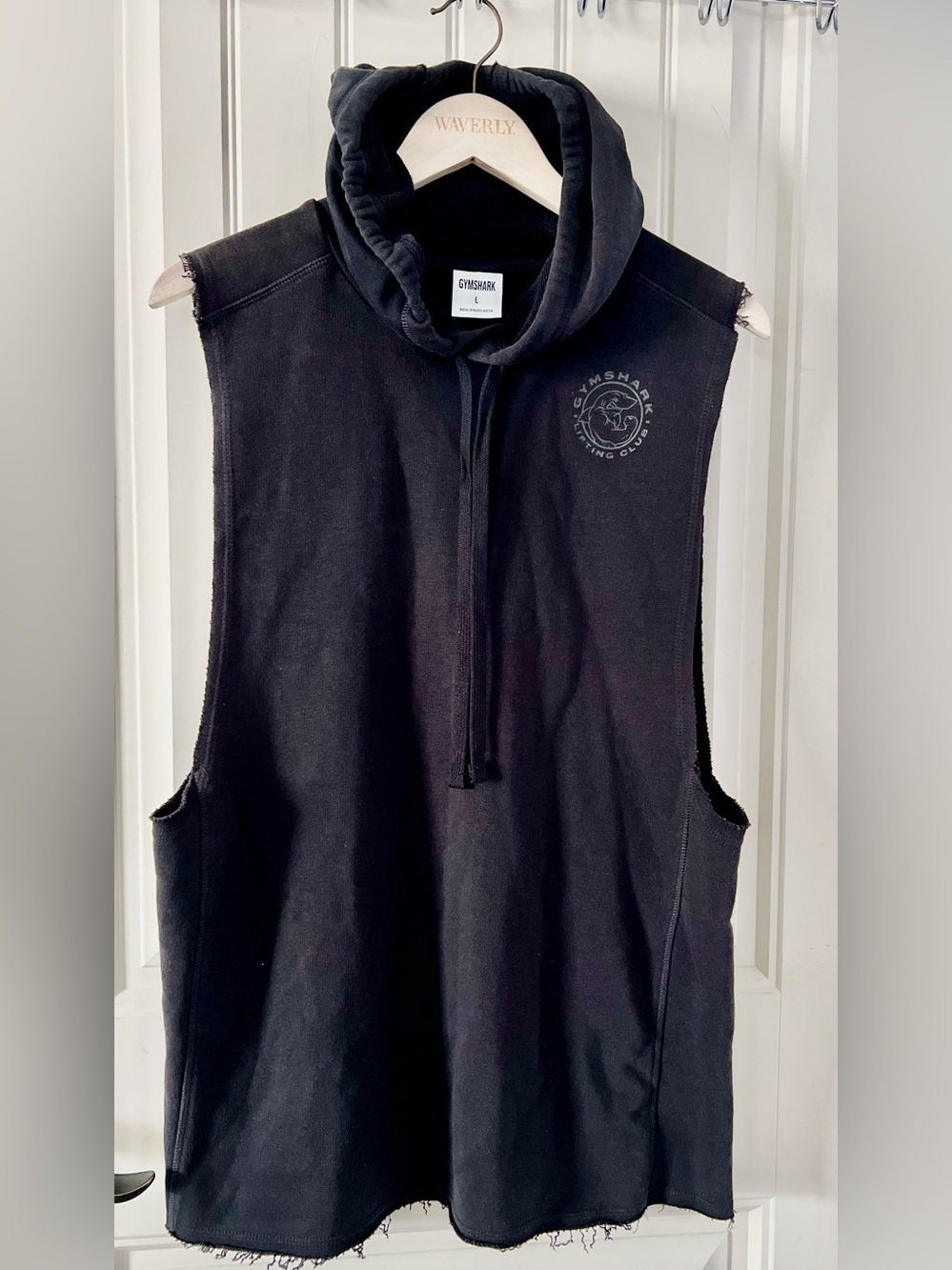 Gymshark Black Sleeveless Hoodie Pullover for Kids